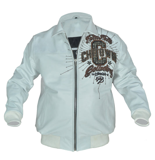 Pelle Pelle Chi-Town Collector White Leather Jacket
