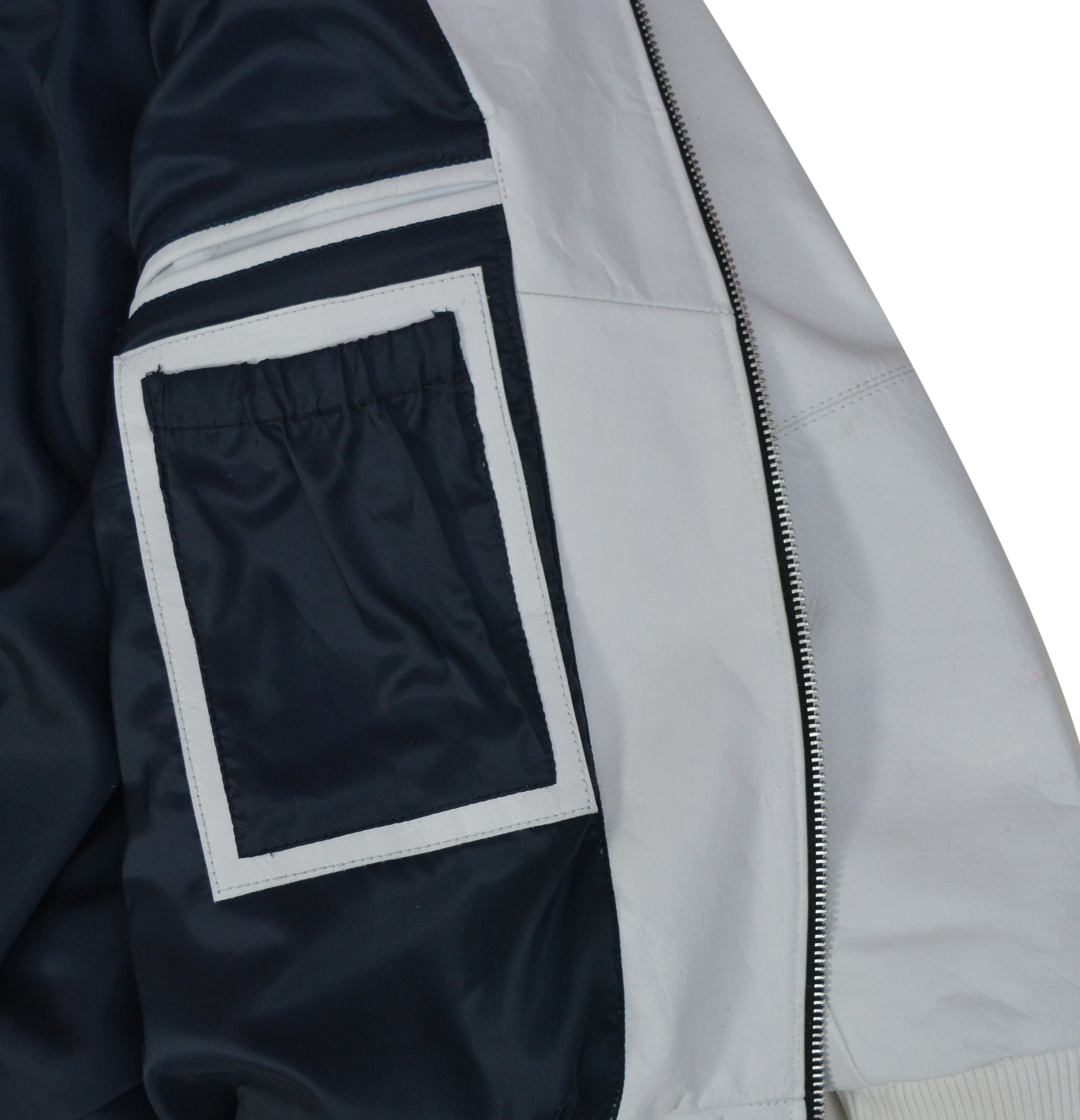 Pelle Pelle Greatest Of All Time White Real Leather Jacket