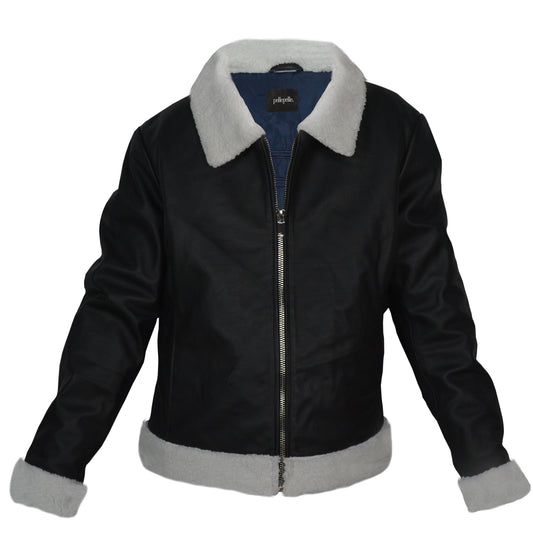 Pelle Pelle Aviator-Styled Sheepskin Shearling Leather Jacket