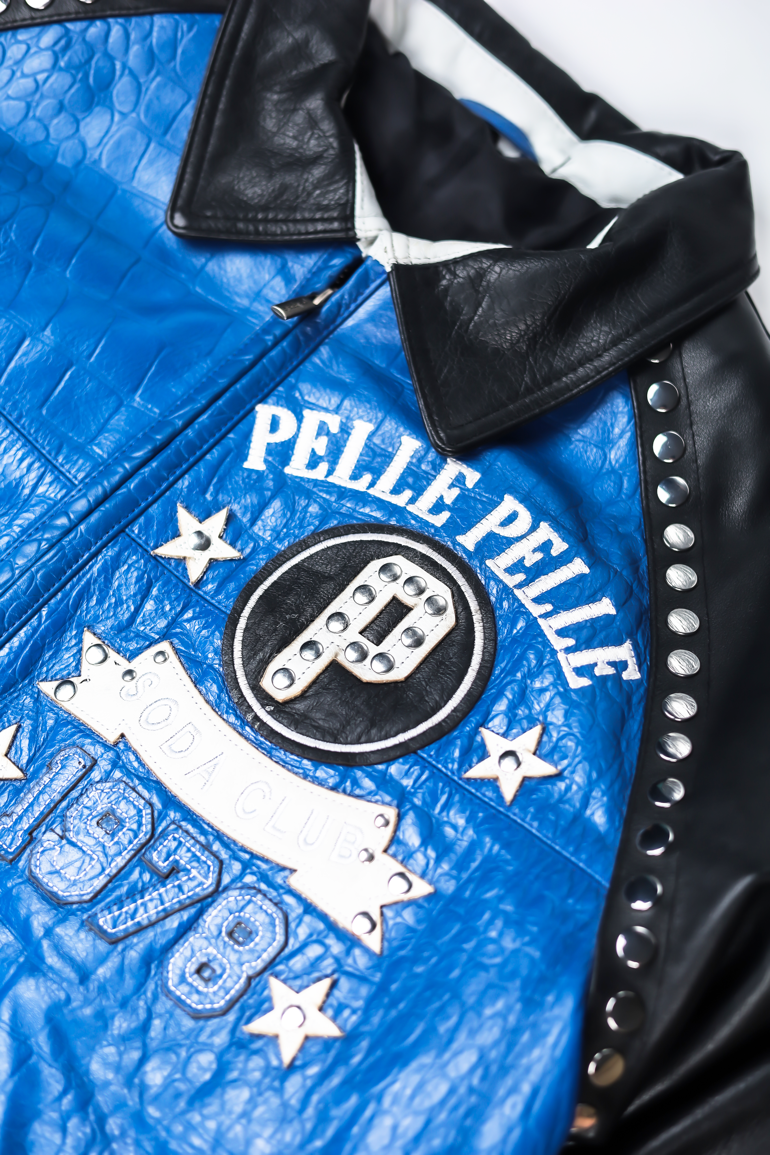 Pelle Pelle Blue Soda Club Leather Jacket