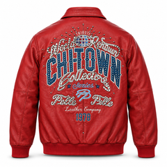 Pelle Pelle Chi-Town Collector Red Leather Jacket